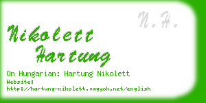 nikolett hartung business card